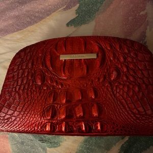 Brahmin brand new Dany cosmetic bag in Red Dragon RARE